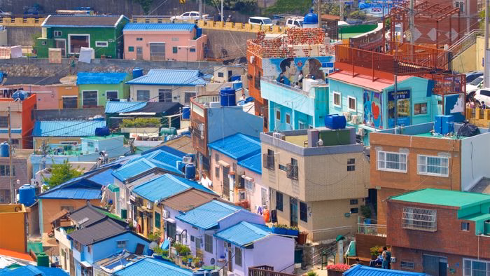 Chi tiết kiến trúc nhà ở tự phát tại làng văn hóa Gamcheon