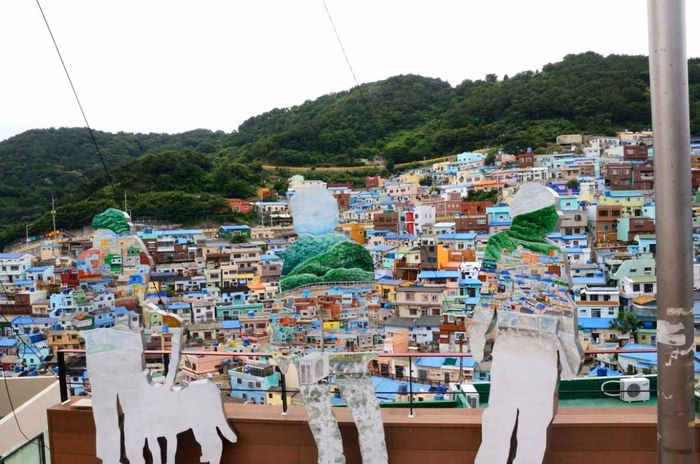 Màu sắc rực rỡ của các ngôi nhà tại Busan