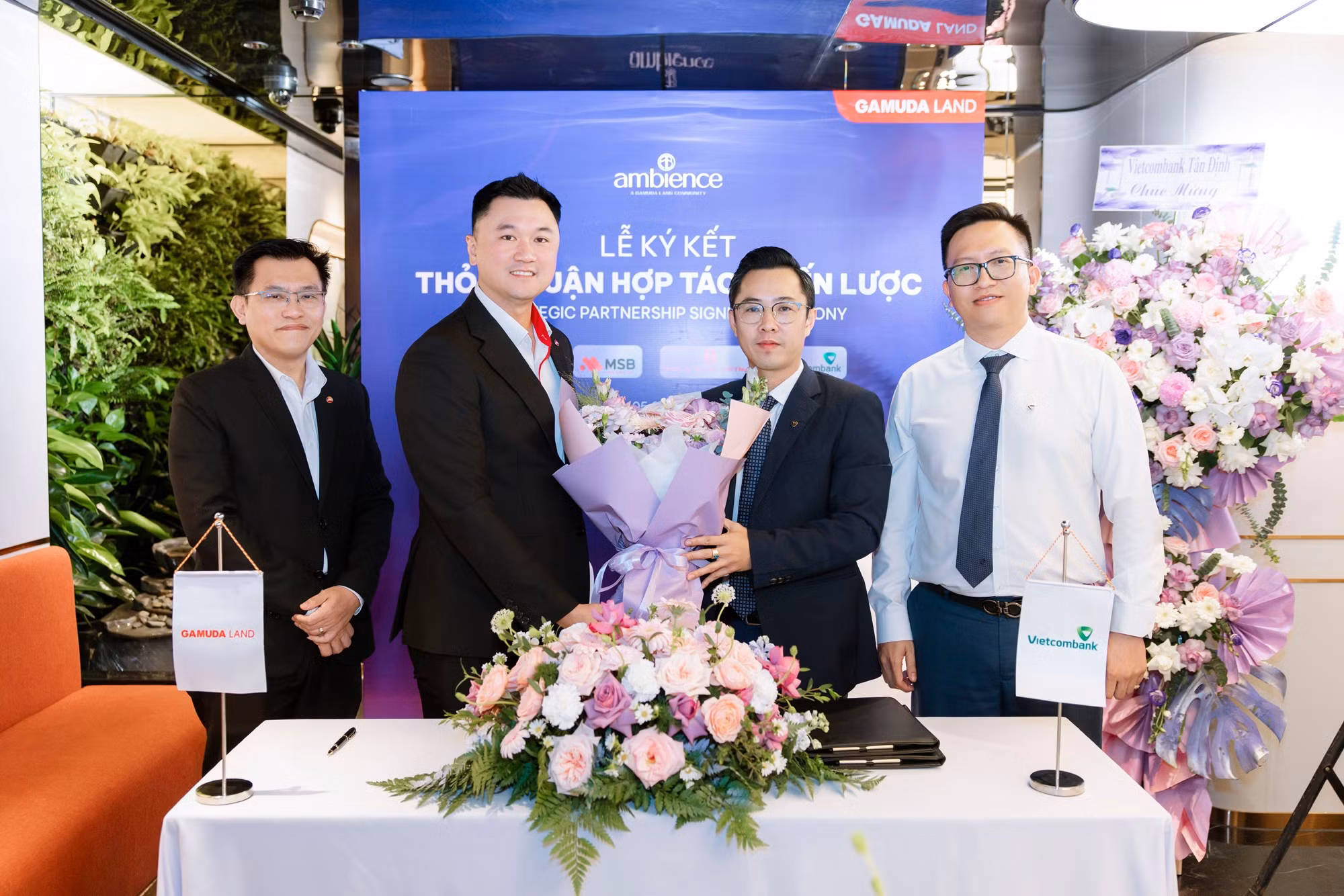 Lễ ký kết thỏa thuận hợp tác chiến lược giữa Gamuda Land và các đối tác ngân hàng nhằm tối ưu quyền lợi cho khách hàng.
