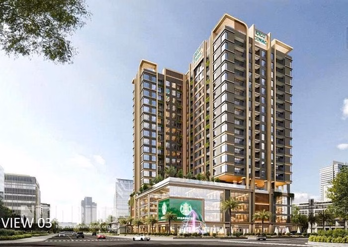 Phối cảnh phương án kiến trúc của Công ty Vertical Studio - đơn vị đạt giải Nhất cuộc thi.