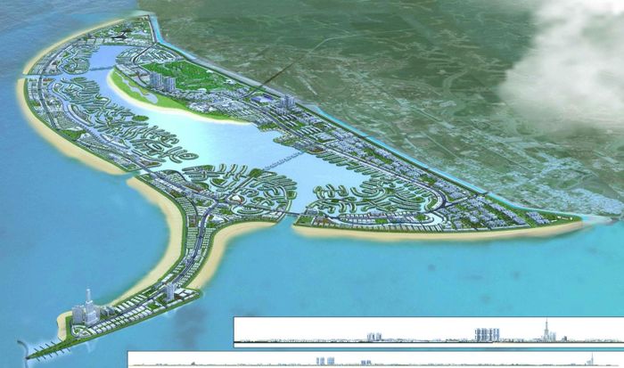 Phối cảnh Khu đô thị du lịch biển Cần Giờ quy mô 2.870 ha. Ảnh: UBND huyện Cần Giờ.